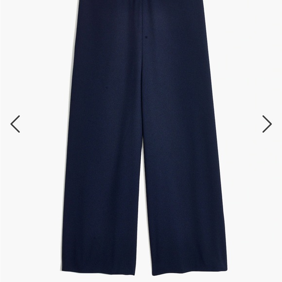 Madewell Tall Huston Pull-On Crop Pants in Dark Blue and Size Small - Picture 2 of 13